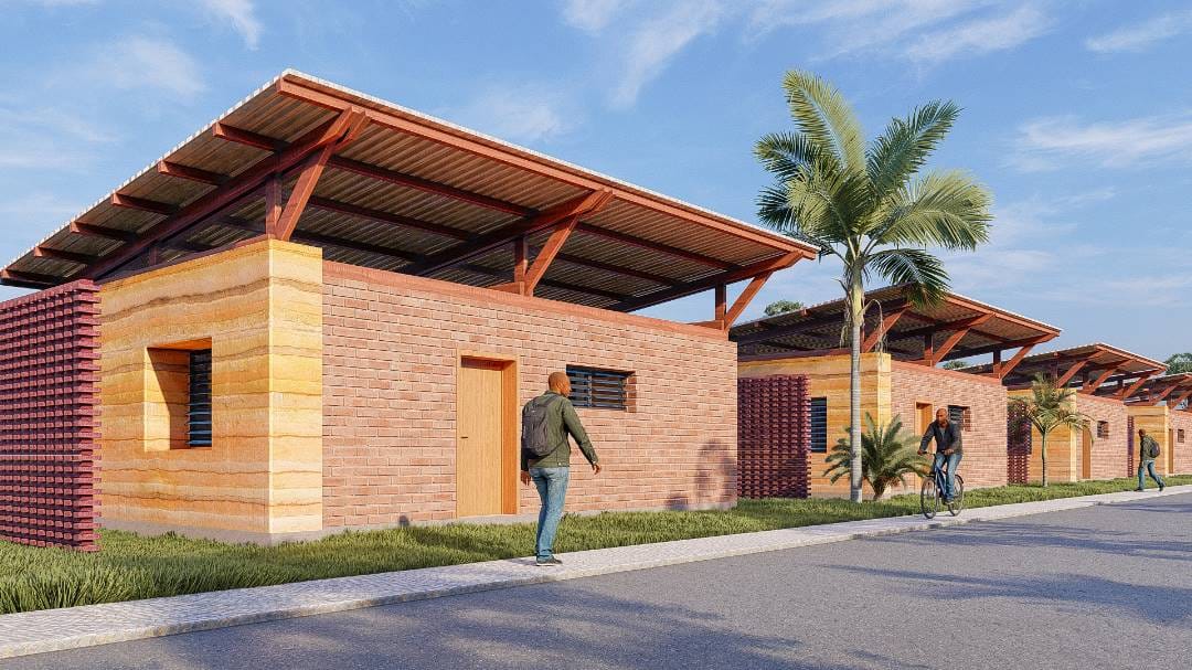 Habitat collectif — façade et espaces extérieurs
